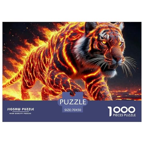 Puzzles Tiger1000 Teile Erwachsene Animal Theme Klassische Home Dekoration Für Erwachsene Und Kinder Ab 14 Jahren 70x50cm Puzzles Tiger1000 Teile Erwachsene Animal Theme Klassische Home Dekoration Für Erwachsene Und Kinder Ab 14 Jahren 70x50cm von TZOVPCDFA