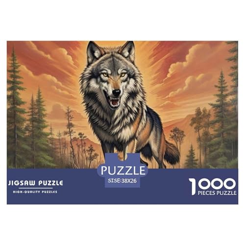 Puzzles Wolf1000 Teile Erwachsene Animal Theme Klassische Home Dekoration Für Erwachsene Und Kinder Ab 14 Jahren 38x26cm Puzzles Wolf1000 Teile Erwachsene Animal Theme Klassische Home Dekoration Für Erwachsene Und Kinder Ab 14 Jahren 38x26cm von TZOVPCDFA