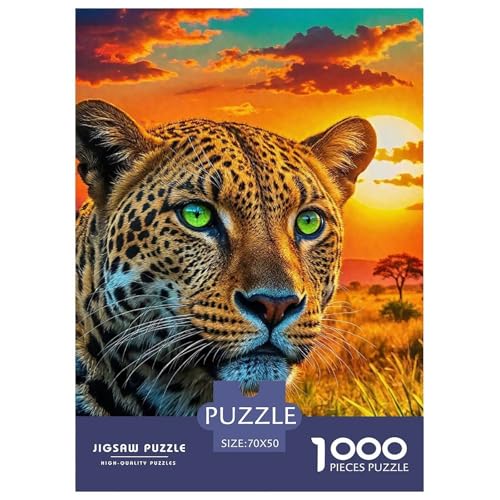 Rätsel Leopard1000 Teile Erwachsene Wildlife Theme Klassische Home Dekoration Für Erwachsene Und Kinder Ab 14 Jahren 70x50cm Rätsel Leopard1000 Teile Erwachsene Wildlife Theme Klassische Home Dekoration Für Erwachsene Und Kinder Ab 14 Jahren 70x50cm von TZOVPCDFA