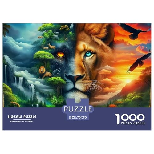 Rätsel Löwen1000 Teile Puzzles Erwachsene Rätsel Wildlife Theme Impossible Puzzles Home Dekoration Für Erwachsene Und Kinder 70x50cm/1000pcs Rätsel Löwen1000 Teile Puzzles Erwachsene Rätsel Wildlife Theme Impossible Puzzles Home Dekoration Für Erwachsene Und Kinder 70x50cm/1000pcs von TZOVPCDFA