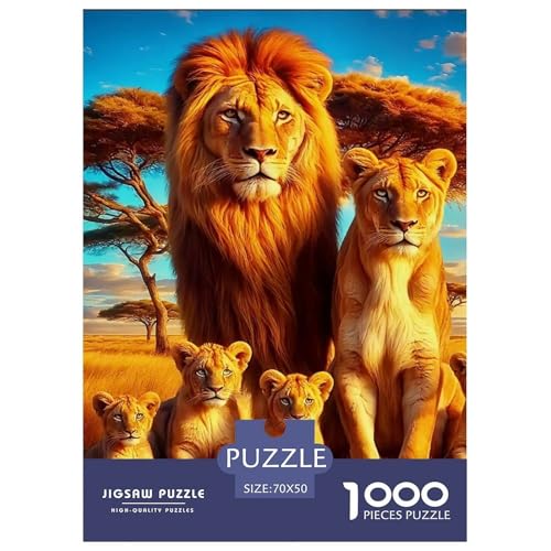 Rätsel Löwen1000 Teile Puzzles Erwachsene Wildlife Theme Klassische Dekorieren Sie Für Erwachsene Und Kinder Ab 14 Jahren 70x50cm Rätsel Löwen1000 Teile Puzzles Erwachsene Wildlife Theme Klassische Dekorieren Sie Für Erwachsene Und Kinder Ab 14 Jahren 70x50cm von TZOVPCDFA