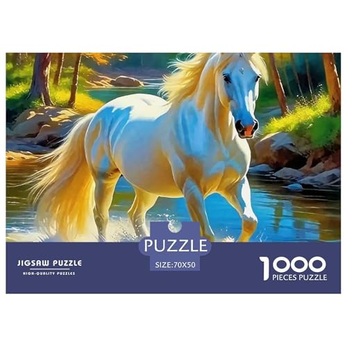 Rätsel Pferd1000 Teile Erwachsene Beautiful Steed Klassische Home Dekoration Für Erwachsene Und Kinder Ab 14 Jahren 70x50cm Rätsel Pferd1000 Teile Erwachsene Beautiful Steed Klassische Home Dekoration Für Erwachsene Und Kinder Ab 14 Jahren 70x50cm von TZOVPCDFA