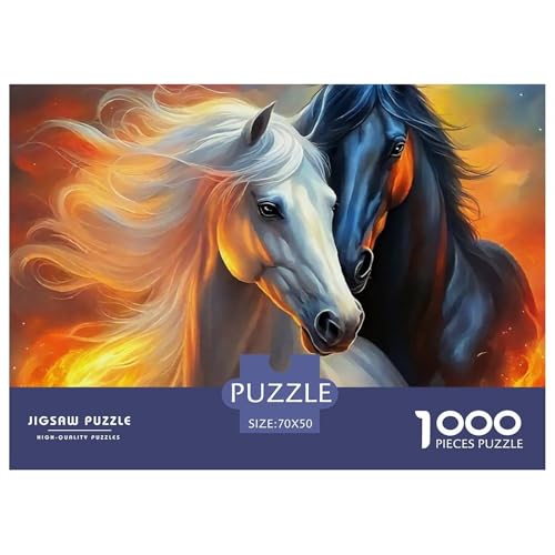 Rätsel Pferd1000 Teile Puzzles Erwachsene Beautiful Steed Klassische Dekorieren Sie Für Erwachsene Und Kinder Ab 14 Jahren 70x50cm Rätsel Pferd1000 Teile Puzzles Erwachsene Beautiful Steed Klassische Dekorieren Sie Für Erwachsene Und Kinder Ab 14 Jahren 70x50cm von TZOVPCDFA
