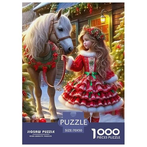 Rätsel Pferd1000 Teile Puzzles Erwachsene WeihnachtenEve Klassische Dekorieren Sie Für Erwachsene Und Kinder Ab 14 Jahren 70x50cm Rätsel Pferd1000 Teile Puzzles Erwachsene WeihnachtenEve Klassische Dekorieren Sie Für Erwachsene Und Kinder Ab 14 Jahren 70x50cm von TZOVPCDFA