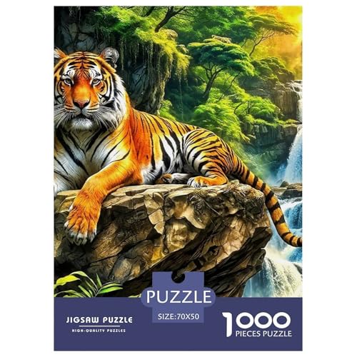 Rätsel Tiger1000 Teile Erwachsene Animal Theme Klassische Geschenke Für Männer Und Damen Für Erwachsene Und Kinder Ab 14 Jahren 70x50cm Rätsel Tiger1000 Teile Erwachsene Animal Theme Klassische Geschenke Für Männer Und Damen Für Erwachsene Und Kinder Ab 14 Jahren 70x50cm von TZOVPCDFA