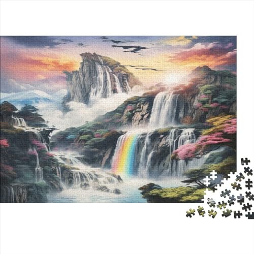 Wasserfall Wunderland Puzzlespiel 1000 Teile Für Erwachsene, Einzigartige Kunstwerke Und Vorlage - Geburtstagsgeschenk - Spaßige Puzzles Mit Überraschung Von Puzzle in A Bag Puzzel 1000pcs (75x50cm) von TZOVPCDFA