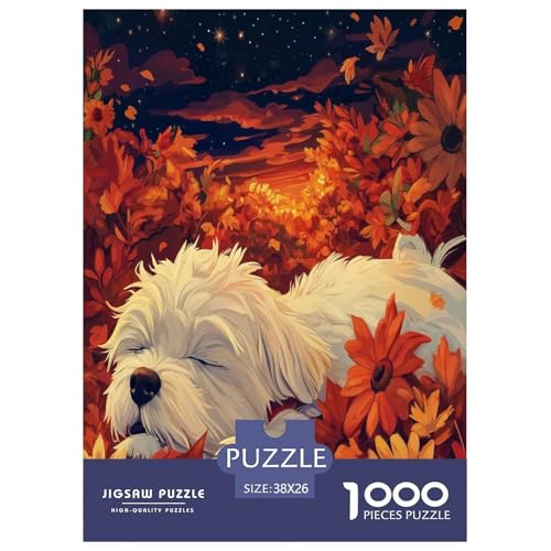 West Highland Weißer Terrier Puzzle 1000 Teile Schwer Puzzle Spielzeug Lernspiel Impossible Herausforderungsspielzeug Für Erwachsene Und Kinder Ab 14 Jahren 38x26cm/1000pcs West Highland Weißer Terrier Puzzle 1000 Teile Schwer Puzzle Spielzeug Lernspiel Impossible Herausforderungsspielzeug Für Erwachsene Und Kinder Ab 14 Jahren 38x26cm/1000pcs von TZOVPCDFA