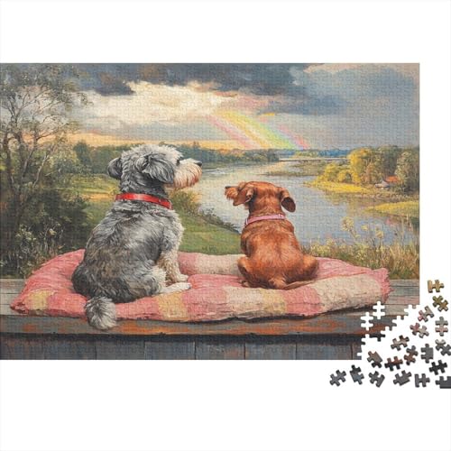 Yorkshire Terrier Puzzle 1000 Teile Puzzle Für Erwachsene Und Kinder Ab 14 Jahren Puzzel 1000pcs (75x50cm) von TZOVPCDFA