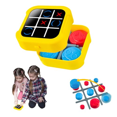 Tic Tac Toe Elektronisch 4-in-1 Tic Tac Toe Bolt Spiel Interaktives Tischspiele Lernbrettspiel Spielzeug Mini Tic Tac Toe Brettspiel Spielzeug für Kinder Erwachsene Tic Tac Toe Elektronisch 4-in-1 Tic Tac Toe Bolt Spiel Interaktives Tischspiele Lernbrettspiel Spielzeug Mini Tic Tac Toe Brettspiel Spielzeug für Kinder Erwachsene von TZQFROCE