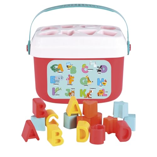 Tachan CPA Toy Group 782T00833 Buchstaben, Farben und Formen, Kinderblöcke zum Stapeln und Zusammenstecken, Babyspielzeug von Tachan