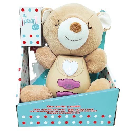 TACHAN - Teddybär Licht und Ton - Weiche und weiche Textur - Interaktive und leuchtende Tasten (CPA Toy Group 786T00719) von Tachan