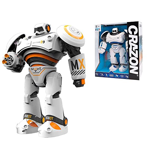 Tachan CPA Toy Group Trading S.L RC-Roboter mit verschiedenen Infrarot-Farben, 360-Grad-Drehung und verschiedenen Funktionen, programmierbare Bewegungen, inklusive RC Controller, USB-Kabel und von Tachan