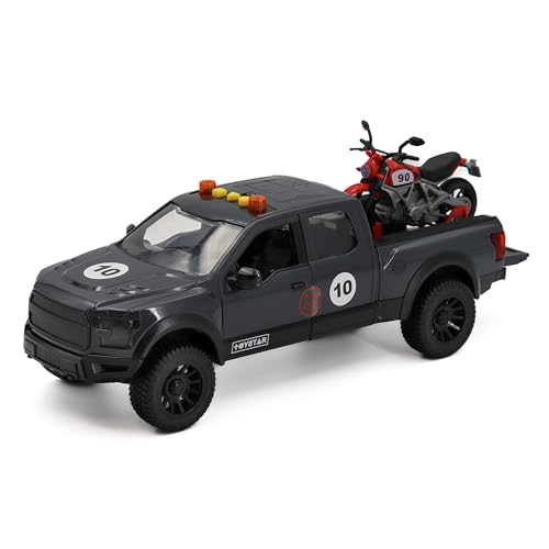 Tachan Heroes de City-Camionett mit Rennmotorrad (CPA Toy Group 757T00890) von Tachan