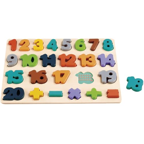 Tachan Holzpuzzle - Zahlen Lernen, Mengen und erste Operationen (CPA Toy Group 795T00844) von Tachan