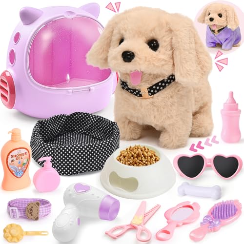 Tacobear Hund Spielzeug Kinder der Läuft und Bellt, Elektrischer Plüsch Hund mit Leine Hundekäfig Hundemantel Interaktives Haustier Kuscheltier Spielhund Geschenk Spielzeug für Mädchen 3 4 5 6 Jahre Tacobear Hund Spielzeug Kinder der Läuft und Bellt, Elektrischer Plüsch Hund mit Leine Hundekäfig Hundemantel Interaktives Haustier Kuscheltier Spielhund Geschenk Spielzeug für Mädchen 3 4 5 6 Jahre von Tacobear