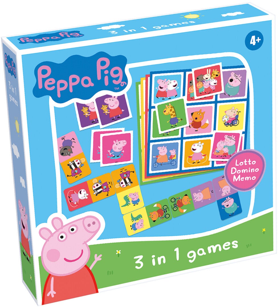 Tactic Peppa Wutz Spiel 3-in-1 Tactic Peppa Wutz Spiel 3-in-1 von Tactic