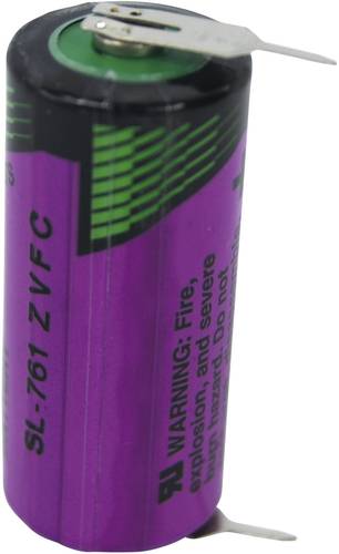 Tadiran Batteries SL 761 PR Spezial-Batterie 2/3 AA U-Lötpins Lithium 3.6V 1500 mAh 1St. von Tadiran Batteries