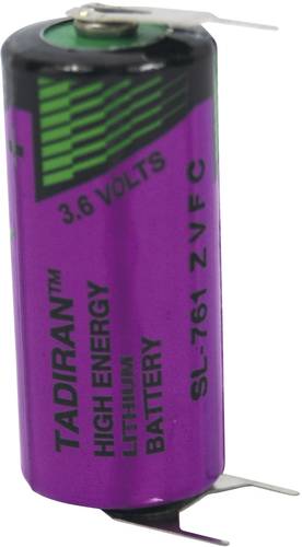 Tadiran Batteries SL 761 PT Spezial-Batterie 2/3 AA U-Lötpins Lithium 3.6V 1500 mAh 1St. von Tadiran Batteries