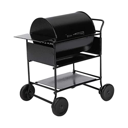 Tadoiooy Miniaturgrill Grill Mini Dollhouse BBQ Rösten Metallküche Simulation Spielzeug Schwarz von Tadoiooy