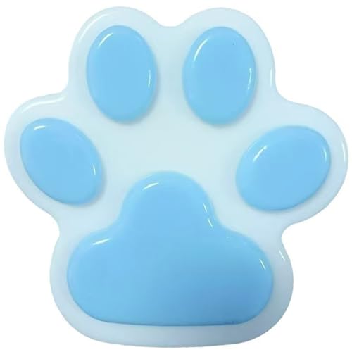 Squeeze Ball süße Katzenpfoten Weiche Squeeze Spielzeug 5.5 Große belastbare Katzenspannungskugel Sensorische Kugeln mit glattem Oberflächenstress Relief Spielzeug für Kinder Erwachsene, Blau, Blau von Tadoiooy