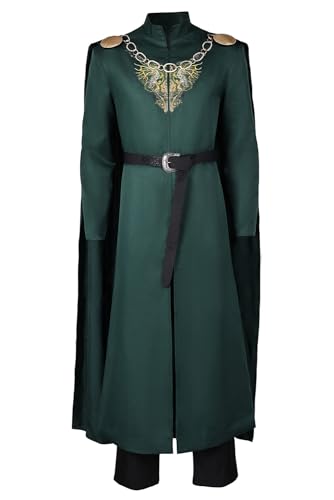 Taeyue Aegon Targaryen Cosplay Kostüm Herren Drache König Aegon Mantel Uniform Anzug Halloween Karneval Outfits Set für Erwachsene, S von Taeyue