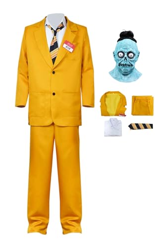 Taeyue Bob Cosplay Kostüm Herren Halloween Karneval Outfits Set Movie Beetle Bob Uniform Anzug mit Masken für Erwachsene, L von Taeyue