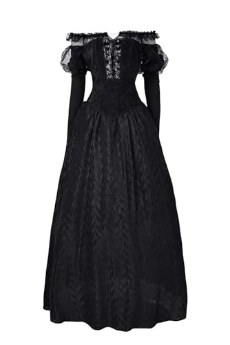 Taeyue Delores Cosplay Kostüm Damen Beetle Delores Kleid Gothic Hochzeitskleid Halloween Outfits Set für Erwachsene, L von Taeyue