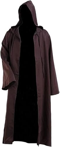 Taeyue Jedi Robe Anakin Skywalker Kostüm Erwachsene Mittelalterliche Ritter Umhang Halloween Karneval Kleidung,L von Taeyue