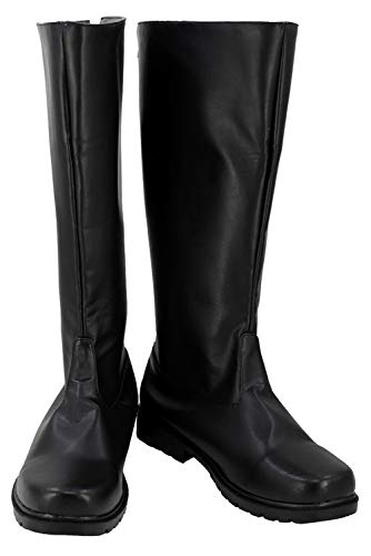 Taeyue Han Cosplay Stiefel Kapitän Cosplay Leder Schuhe Erwachsene Wars Lange Stiefel Halloween Karneval Zubehör für Herren, 35 von Taeyue