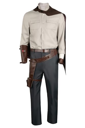 Taeyue Kyle Cosplay Kostüm Wars Outlaws Outfit Herren Krieger Top Hose Cape Set Erwachsener für Halloween Karneval Party, M von Taeyue