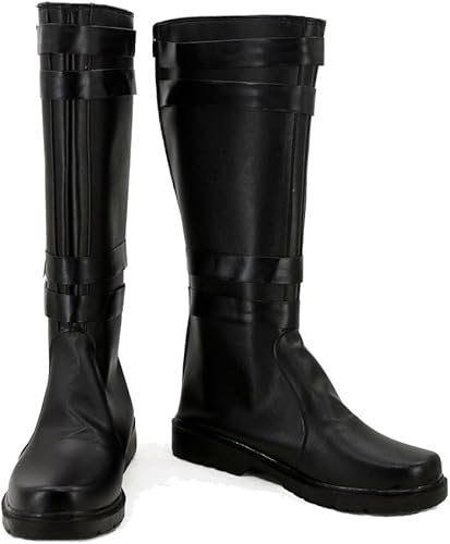 Taeyue Anakin Skywalk Cosplay Stiefel Kylo Ren Lange Stiefel Erwachsene Kenobi Wars Cosplay Schuhe Halloween Karneval Zubehör Herren, 37 EU von Taeyue