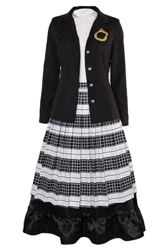 Taeyue Lydia Deetz Cosplay Kostüm Damen Beetle Lydia Schwarz Kleid Halsschmuck Halloween Karneval Outfits Set für Erwachsene, XL Taeyue Lydia Deetz Cosplay Kostüm Damen Beetle Lydia Schwarz Kleid Halsschmuck Halloween Karneval Outfits Set für Erwachsene, XL von Taeyue