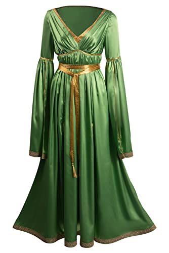 Taeyue Princess Leia Kostüm Damen Leia Cosplay Hochzeitskleid Robe Erwachsene Halloween Karneval Outfit Anzug, XXL von Taeyue