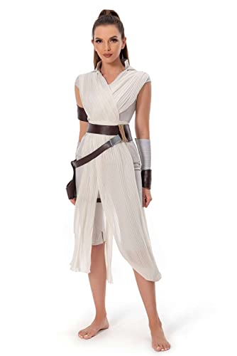 Taeyue Rey Kostüm Cosplay Outfit für Der Aufstieg Skywalkers Kostüm Halloween Karneval Party Anzug für Frauen Erwachsene, M von Taeyue