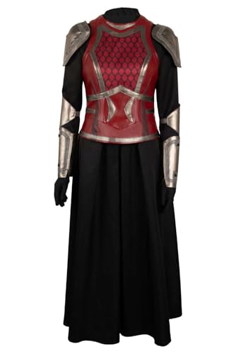 Taeyue Rhaenys Cosplay Kostüm Damen Movie Prinzessin Rhaenys Cosplay Kleid Leder Kleidung Set für Halloween Karneval Party, L von Taeyue