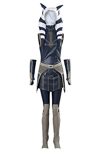 Taeyue Tano Kostüm Damen The Clone Wars Cosplay Anzüg Erwachsene Halloween Karneval Komplettset Outfits, L von Taeyue