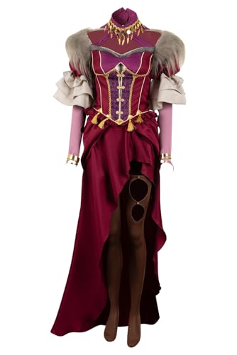 Taeyue Wilhelmina Cosplay Kostüm Damen Prinzessin Cosplay Kleid Zubehör Anzug Halloween Karneval Party Outfit Set, XL von Taeyue