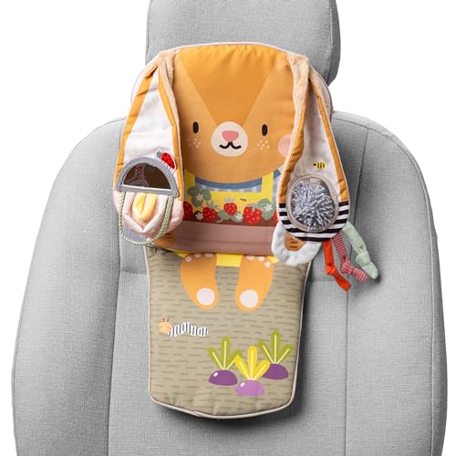 Taf Toys 13325 Play & Kick Infant Car Seat Toy Spielboard Hase fürs Auto, Medium, Kaninchen von Taf Toys