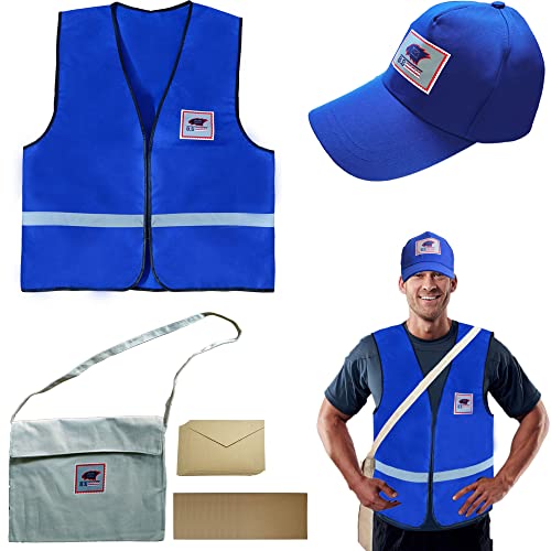 Tahonuss Postbote Karriere Kostüm Kit Postman Kostüm Cosplay Beruf Zubehör Set, wie abgebildet, XL Tahonuss Postbote Karriere Kostüm Kit Postman Kostüm Cosplay Beruf Zubehör Set, wie abgebildet, XL von Tahonuss