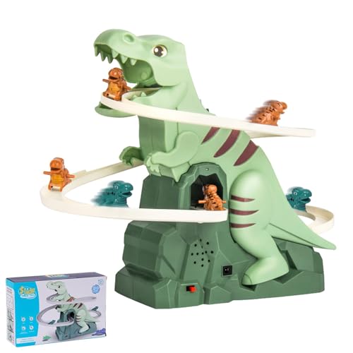 Dino Slide,Dino Rutschenspielzeug mit Lichtern und Musik,Dinosaurier Achterbahn Spielzeug,Dinosaurier-Achterbahn-Spielzeug mit Licht und Musik, als Geschenk für Kinder Dino Slide,Dino Rutschenspielzeug mit Lichtern und Musik,Dinosaurier Achterbahn Spielzeug,Dinosaurier-Achterbahn-Spielzeug mit Licht und Musik, als Geschenk für Kinder von TaimeiMao