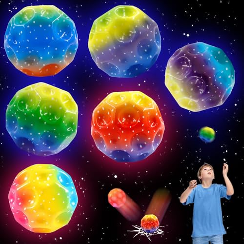 Mehrfarbig Leuchtender Astro Jump Ball Planeten Hüpfbälle für Kinder Gift von TaimeiMao
