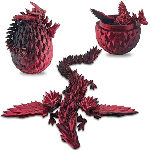 TaimeiMao Drachenei mit Drache, Drache Ei 3D, 3D Druck Drache, 3D Gedruckter Überraschungsdrache Im Ei, Beweglicher Drache, Drachen Spielzeug, Erwachsene Kinder Geschenke Spielzeug TaimeiMao Drachenei mit Drache, Drache Ei 3D, 3D Druck Drache, 3D Gedruckter Überraschungsdrache Im Ei, Beweglicher Drache, Drachen Spielzeug, Erwachsene Kinder Geschenke Spielzeug von TaimeiMao