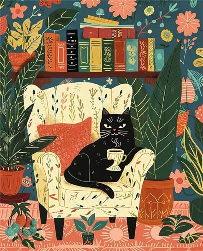 200 Teile Puzzles für Erwachsene, Impossible Jigsaw Puzzles, Clevere Rätsel, Spaß Herausforderndes Puzzle mit Couch Pflanze Katze-Motiv 200 Teile Puzzles für Erwachsene, Impossible Jigsaw Puzzles, Clevere Rätsel, Spaß Herausforderndes Puzzle mit Couch Pflanze Katze-Motiv von Tainrun