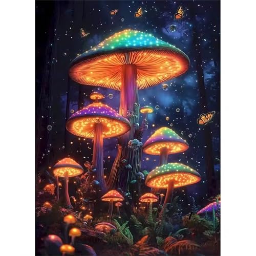 Puzzle 1000 Teile für Erwachsene, Magische Bunte Pilze 75x50cm Puzzle Erwachsene 1000 Teile Lernspiel Herausforderung Spielzeug, Geschicklichkeitsspiel für die ganze Familie Puzzle 1000 Teile für Erwachsene, Magische Bunte Pilze 75x50cm Puzzle Erwachsene 1000 Teile Lernspiel Herausforderung Spielzeug, Geschicklichkeitsspiel für die ganze Familie von Tainrun