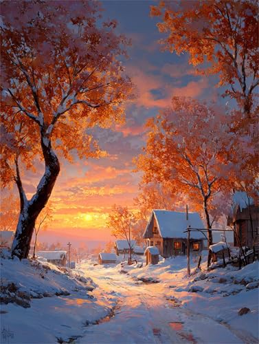 Puzzle 1000 Teile für Erwachsene, Verschneite Winterlandschaft 75x50cm Puzzle Erwachsene 1000 Teile Lernspiel Herausforderung Spielzeug, Geschicklichkeitsspiel für die ganze Familie Puzzle 1000 Teile für Erwachsene, Verschneite Winterlandschaft 75x50cm Puzzle Erwachsene 1000 Teile Lernspiel Herausforderung Spielzeug, Geschicklichkeitsspiel für die ganze Familie von Tainrun