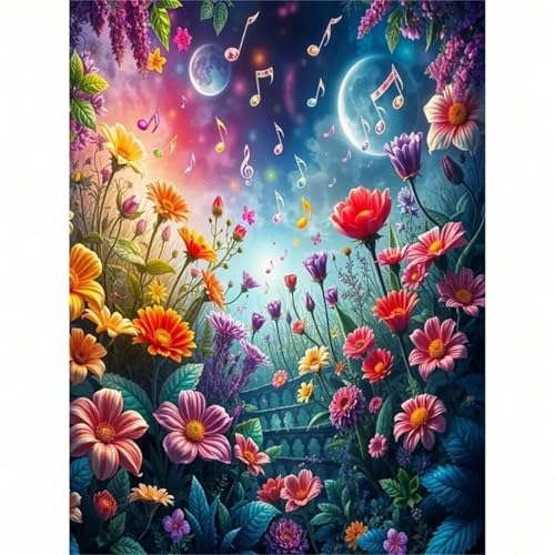 Puzzle 1200 Teile für Erwachsene, Moon Note Blume 75x50cm Puzzle Erwachsene 1200 Teile Lernspiel Herausforderung Spielzeug, Geschicklichkeitsspiel für die ganze Familie Puzzle 1200 Teile für Erwachsene, Moon Note Blume 75x50cm Puzzle Erwachsene 1200 Teile Lernspiel Herausforderung Spielzeug, Geschicklichkeitsspiel für die ganze Familie von Tainrun