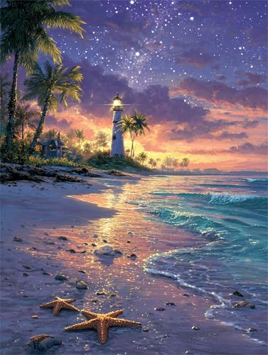 Puzzle 1500 Teile für Erwachsene, Strand Leuchtturm Seestern 87x57cm Puzzle Erwachsene 1500 Teile Lernspiel Herausforderung Spielzeug, Geschicklichkeitsspiel für die ganze Familie Puzzle 1500 Teile für Erwachsene, Strand Leuchtturm Seestern 87x57cm Puzzle Erwachsene 1500 Teile Lernspiel Herausforderung Spielzeug, Geschicklichkeitsspiel für die ganze Familie von Tainrun