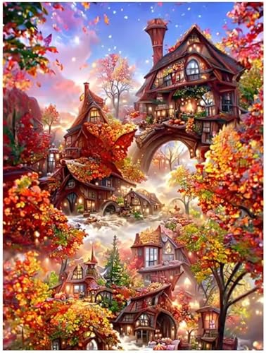 Puzzle 300 Teile Erwachsene Red Cottage Herbst, DIY Klassische Jigsaw Puzzles Legespiel, Geschicklichkeitsspiel für Die Ganze Familie, Puzzles Farbenfrohes für Home Dekoration Puzzle 300 Teile Erwachsene Red Cottage Herbst, DIY Klassische Jigsaw Puzzles Legespiel, Geschicklichkeitsspiel für Die Ganze Familie, Puzzles Farbenfrohes für Home Dekoration von Tainrun