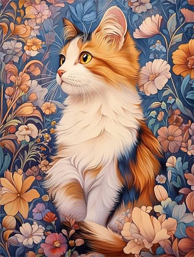 Puzzle 60 Teile für Erwachsene, Katze Klassische Blume 40x28cm Puzzle Erwachsene 60 Teile Lernspiel Herausforderung Spielzeug, Geschicklichkeitsspiel für die ganze Familie Puzzle 60 Teile für Erwachsene, Katze Klassische Blume 40x28cm Puzzle Erwachsene 60 Teile Lernspiel Herausforderung Spielzeug, Geschicklichkeitsspiel für die ganze Familie von Tainrun