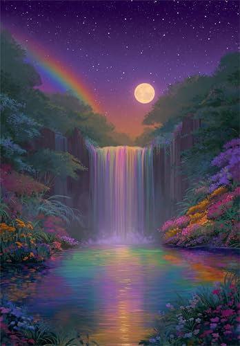 Puzzle für Erwachsene 1000 Teile schwer schwierig herausfordernde Jigsaw Puzzle 1000 Teile, Kreative Unterhaltung Klassische Puzzles Erwachsene, Home Dekor Puzzles Wasserfall Bunte Blumen Puzzle für Erwachsene 1000 Teile schwer schwierig herausfordernde Jigsaw Puzzle 1000 Teile, Kreative Unterhaltung Klassische Puzzles Erwachsene, Home Dekor Puzzles Wasserfall Bunte Blumen von Tainrun